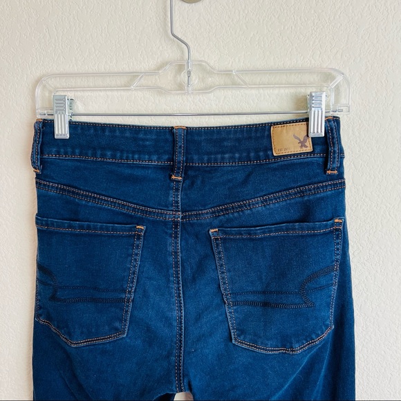 American Eagle Dark Wash Hi-Rise Jegging Skinny Jeans - Picture 5 of 7